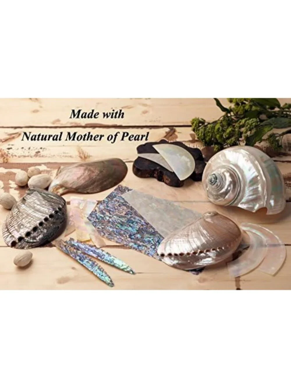 Elegant Mother of Pearl RFID Blocking Business Card Holder & Slim Wallet
